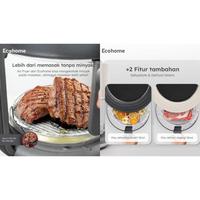 Gambar Air Fryer & Dehydrator 8 in 1 Function EAF-777 4.5L Capacity with Panoramic Glass Ecohome - PUTIH dari Erisen Elektronik undefined 4 Tokopedia