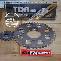 Gambar Gear Set TK RX King & Rantai TDR 415 ER Gold - 13, 31 Best dari CAR 77 SBY undefined 1 Tokopedia