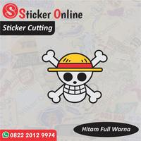 Gambar Stiker One Piece | Sticker Cutting Bendera Luffy One Piece Motor Mobil - Hitam, 20cm x 16.5cm dari rinacel1 undefined 2 Tokopedia