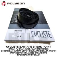 Gambar Bartape CYCLISTE BREAK POINT BLACK Pelilit Stang Balap Fixie Dropbar Drop Bar Empuk Awet Terbaru No Bar Tape Velo Ritchey Supacaz Ztto Liteskin dari cilemang undefined 1 Tokopedia