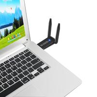 Gambar USB 3.0 WiFi Bluetooth Adapter 1200Mbps Wireless Network Adapter with Antenna for Laptop PC Mini Dongle Dual Band 2.4GHz 5GHz dari AENI STOR undefined 2 Tokopedia
