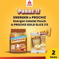 Gambar ENERGEN x PROCHIZ - Energen Cokelat Pouch & PROCHIZ GOLD SLICE 2'S dari Mayora undefined 1 Tokopedia