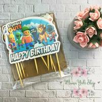 Gambar Topper Cake Hiasan Kue Ulang Tahun Anak Karakter STUMBLE GUYS dari toko risko undefined 1 Tokopedia