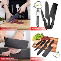 Gambar Pisau Set 5 Pcs Buck-I Knife Black J12 dari chrevetheus undefined 1 Tokopedia