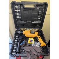 Gambar JLD J8013 Mesin Bor Tembok Beton Besi 13mm Listrik Impact Drill Set Lengkap + Mata Bor Sock + Meteran Cutter mt80b nagawa hdn6013 - MERK NAGAWA dari Selnajaya undefined 1 Tokopedia