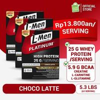 Gambar TahesJaya- L-Men Platinum Refill Choco Latte 5,3 LBS 2,4 kg - 25g Whey Protein/sj dari SUKITY ADERSA998 undefined 1 Tokopedia