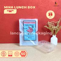 Gambar [25 PCS] Mika Lunch Box Plastik Food Pack Foodsafe Kemasan Nasi Kue Dimsum Burger Kotak Makan Foodgrade S M L - MIKA LUNCHBOX-S dari Lancar Jaya Packaging undefined 4 Tokopedia