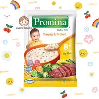 Gambar WEGO!! PROMINA Bubur Tim Daging Brokoli Sachet 8+ 25 gr MPASI BAYI dari fikaarjun98 undefined 1 Tokopedia