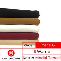 Gambar OfficeAcc- COTTONGRAM Kain Kaos Bahan Cotton Combed Tencel per Kg dari akinashop8 undefined 2 Tokopedia