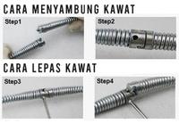 Gambar Terlaris 16Mm Kawat Spiral Pembersih Saluran Pipa Mampet Tersumbat Adaptor Bor - 3M Kawat Saja dari MaticGarage undefined 5 Tokopedia