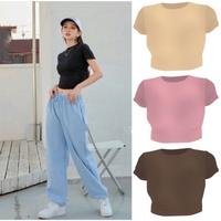 Gambar BASIC CROP TOP | CROP TOP SLIM WANITA | KAOS CROP POLOS WANITA QGB Queen Grosir Baju - PUTIH PE RAYON40CM dari Queen Grosir Baju undefined 3 Tokopedia
