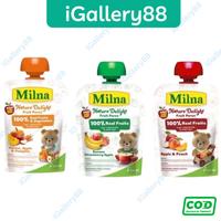 Gambar Milna Nature Delight Fruit Puree 80g Mpasi bayi 1 tahun+ Jus buah Bayi - Carrot Apple Pk dari iGallery88 undefined 1 Tokopedia