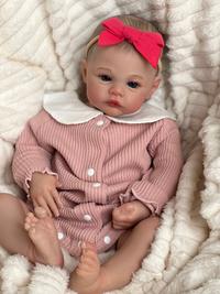 Gambar NPK 19inch Meadow Reborn Baby Doll Newborn Baby Size Real Picture Handmade 3D Skin Painted Hair Visible Veins dari tauyaki aah sribarja undefined 1 Tokopedia