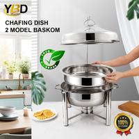 Gambar Rolltop Hanging Alat katering Chafing dishes Kapasitas 4.5L dan 9L | Roll Top hanging Chafing Dish Stainless Steel Premium | roll top Prasmanan PESTA / Prasmanan set stainless / Tempat prasmanan /【COD / Bayar Ditempat】/ Wadah prasmanan Hotel dari Hanya Beli id undefined 4 Tokopedia