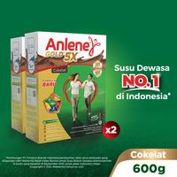 Gambar ANLENE GOLD 5X SUSU BUBUK DEWASA COKELAT 2 X 600G - TULANG & SENDI 11.11 dari warkop cilik undefined 4 Tokopedia