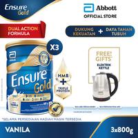 Gambar ENSURE GOLD HMB VANILA 800 G - 3 PCS - FREE GIFT 11.11 dari warkop cilik undefined 2 Tokopedia