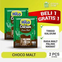 Gambar `Terbaru~ Buy 1 Get 1 Free - HiLo Choco Malt Hi Calcium 10 Sch - Malt Cokelat Susu Berenergi Tinggi Kalsium \\ dari cintavore undefined 1 Tokopedia