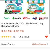 Gambar Nutrive Benecol 6x100 ml Blackcurrant, lecy, orange, strawberry - Orange dari Centeella undefined 4 Tokopedia