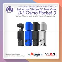Gambar aMagisn Set Silicone Case for DJI Pocket 3 Combo Protective Cover OSMO POCKET3 Creator Combo Casing Silikon - Blue dari G-Rex undefined 1 Tokopedia