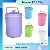 Gambar S1NI! Termos Nasi & Es Viral 17 L Bermotif Free Centong & Saringan Kualitas Premium Tahan Panas /Dingin Hingga 12 Jam dari RealCandy undefined 4 Tokopedia