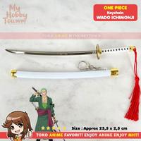 Gambar Gantungan Kunci Anime One Piece Pedang Roronoa Zoro Wado Ichimonji dari Toko Anime MyHobbyTown undefined 2 Tokopedia