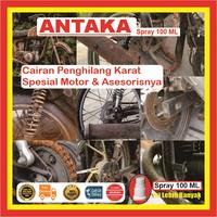Gambar D5G8 ANTAKA Cairan Anti Karat Motor 100 ML Tangki Mesin Rantai Injektor Ruji Leher Knalpot Velg Pelek Jari Rangka Motorcycle Rust Remover Semprot Air Kimia Penghilang Pembersih Peluntur Perontok Penghancur Pencegah Pembasmi Kerak Pelapis Tahan Noda Karat dari kedaioscar undefined 4 Tokopedia