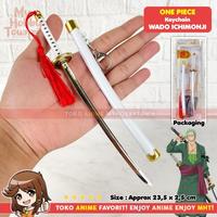 Gambar Gantungan Kunci Anime One Piece Pedang Roronoa Zoro Wado Ichimonji dari Toko Anime MyHobbyTown undefined 1 Tokopedia