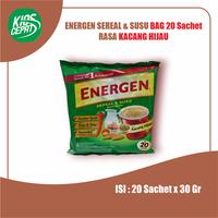 Gambar ENERGEN Sereal & Susu KEMASAN BAG ISI 20 SACHET - Kacang Hijau - Coklat dari Windsky Store undefined 1 Tokopedia