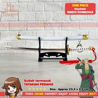 Gambar Gantungan Kunci Anime One Piece Pedang Roronoa Zoro Wado Ichimonji dari Toko Anime MyHobbyTown undefined 3 Tokopedia