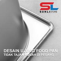 Gambar S1NI! SUNLI - Food pan Satu set 1/6 x 10cm + TUTUP / food pan stainless Ukuran 1/6 / Tempat makanan stainless / Food Pan prasmanan /TEMPAT MAKANAN GRATIS ONGKIR / panci rebus stainless anti karat / wadah makanan prasmanan / wadah saji prasmanan dari RealCandy undefined 3 Tokopedia