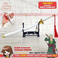 Gambar Gantungan Kunci Anime One Piece Pedang Roronoa Zoro Wado Ichimonji dari Toko Anime MyHobbyTown undefined 4 Tokopedia