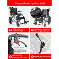 Gambar Kursi Roda Lipat Portable Traveling Kursi Roda Medis - KR-09 dari Chrarise Home undefined 5 Tokopedia