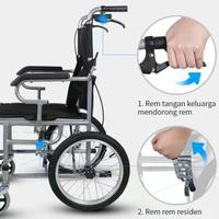 Gambar Kursi Roda Lipat Portable Traveling Kursi Roda Medis - KR-09 dari Chrarise Home undefined 3 Tokopedia