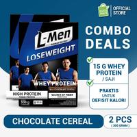 Gambar TWIN PACK - L-MEN LOSE WEIGHT CHOCOLATE CEREAL 300G - SUPLEMEN PENURUN BERAT BADAN TINGGI WHEY PROTEIN dari BerkahSehat888 undefined 1 Tokopedia