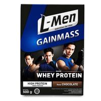 Gambar L-MEN GAIN MASS CHOCOLATE 500 G - SUPLEMEN PENAMBAH MASSA OTOT TINGGI WHEY PROTEIN dari Jancum896 undefined 2 Tokopedia