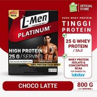 Gambar L-MEN PLATINUM REFILL CHOCO LATTE 800 GRAM - KEMASAN REFILL SUPLEMEN FITNESS TINGGI PROTEIN dari BerkahSehat888 undefined 1 Tokopedia