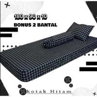 Gambar KASUR LIPAT BUSA TEBAL BONUS 2 BANTAL UK 180X90X10CM UNTUK SINGLE 1 ORANG DEWASA dari sitisalma undefined 3 Tokopedia