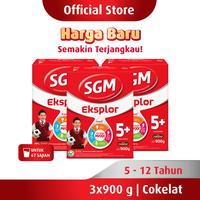 Gambar SGM Eksplor 5+ dengan IronC Susu Bubuk Rasa Cokelat 900GR x 3 dari Barberstore1 undefined 1 Tokopedia