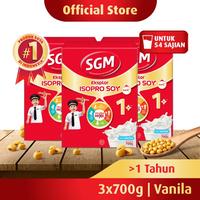 Gambar Paket 3 - SGM Eksplor ISOPRO SOY 1+ Vanila Susu Pertumbuhan 700g dari Barberstore1 undefined 1 Tokopedia