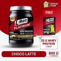 Gambar Free Creatine 30 Sch - L-Men Platinum Choco Latte 800g / 17lbs - 25g Whey Protein - 21 Serving - 59g BCAA dilengkapi Creatine L-Glutamine & L-Carni dari bebektiren undefined 1 Tokopedia