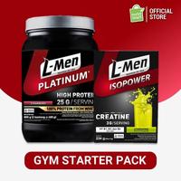 Gambar Gym Starter Pack: L-Men Platinum Strawberry 800gr & L-Men Isopower Creatine Stargizing 30 Sachet dari novastore1230 undefined 1 Tokopedia