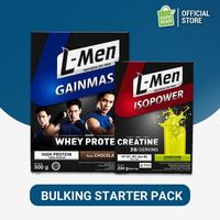 Gambar Bulking Starter Pack: L-Men Gain Mass Chocolate 500gr & L-Men Isopower Creatine Stargizing 30 Sachet dari novastore1230 undefined 1 Tokopedia
