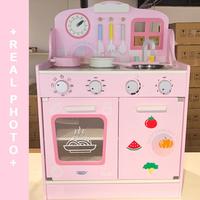 Gambar READY Pink Chinese Kitchen Set Wooden Toys Mainan Anak Dapur Kayu - Biru Muda dari play dates undefined 1 Tokopedia