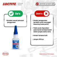 Gambar Henkel LOCTITE 406 Instant Adhesive Lem Instan Lem Karet Plastik 20 gr dari Cawaniahsia undefined 3 Tokopedia