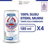 Gambar SILAHKAN PRODUK_ NESTLE BEAR BRAND SUSU SAPI SAPI STERIL SIAP MINUM KALENG 189ML 4 PCS dari AresmanSetore undefined 2 Tokopedia