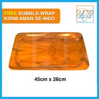 Gambar Kwi Import Nampan/ Baki Kayu Segi 45 X 26 Cm (S-3) Terlaris - 1 pcs dari Fairy Mary Shop undefined 1 Tokopedia
