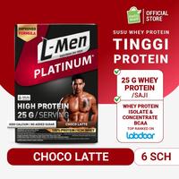 Gambar smansator L-Men Platinum Choco Latte Box (6 Sch) - 25 gr Potein / Serving dari smansator undefined 1 Tokopedia