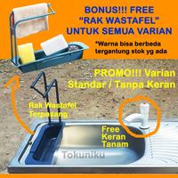 Gambar Bak Cuci Piring Baja Ringan Wastafel Cuci Piring Portable Tokuniku dari Rajanya Sanitair undefined 2 Tokopedia