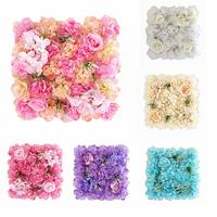 Gambar Hot Sale 6PCS Artificial Flowers Wall Panel 3D Flower Backdrop Faux Roses for dari Careyouandme undefined 4 Tokopedia