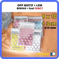 Gambar [Isi 50Lbr] PLASTIK OPP MOTIF BINTANG - 8 x 10 + 3cm SEAL roti donat makanan + lem bakery seal bungkus makanan coklat chocolate Risol Risoles cookies kue kering nastar goodie bag donut croffle perekat fancy lucu Karakter Motif Bintang Star - Biru dari MyTOT undefined 2 Tokopedia